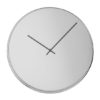 Breiley Minimal Mirrored Wall Clock In Chrome