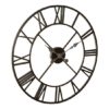 Symbia Wall Clock Round In Black Metal Frame