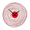 Veeto Swirl Design Wall Clock In Red