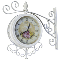Garden Cream Vintage 37cm Double Sided Wall Clock