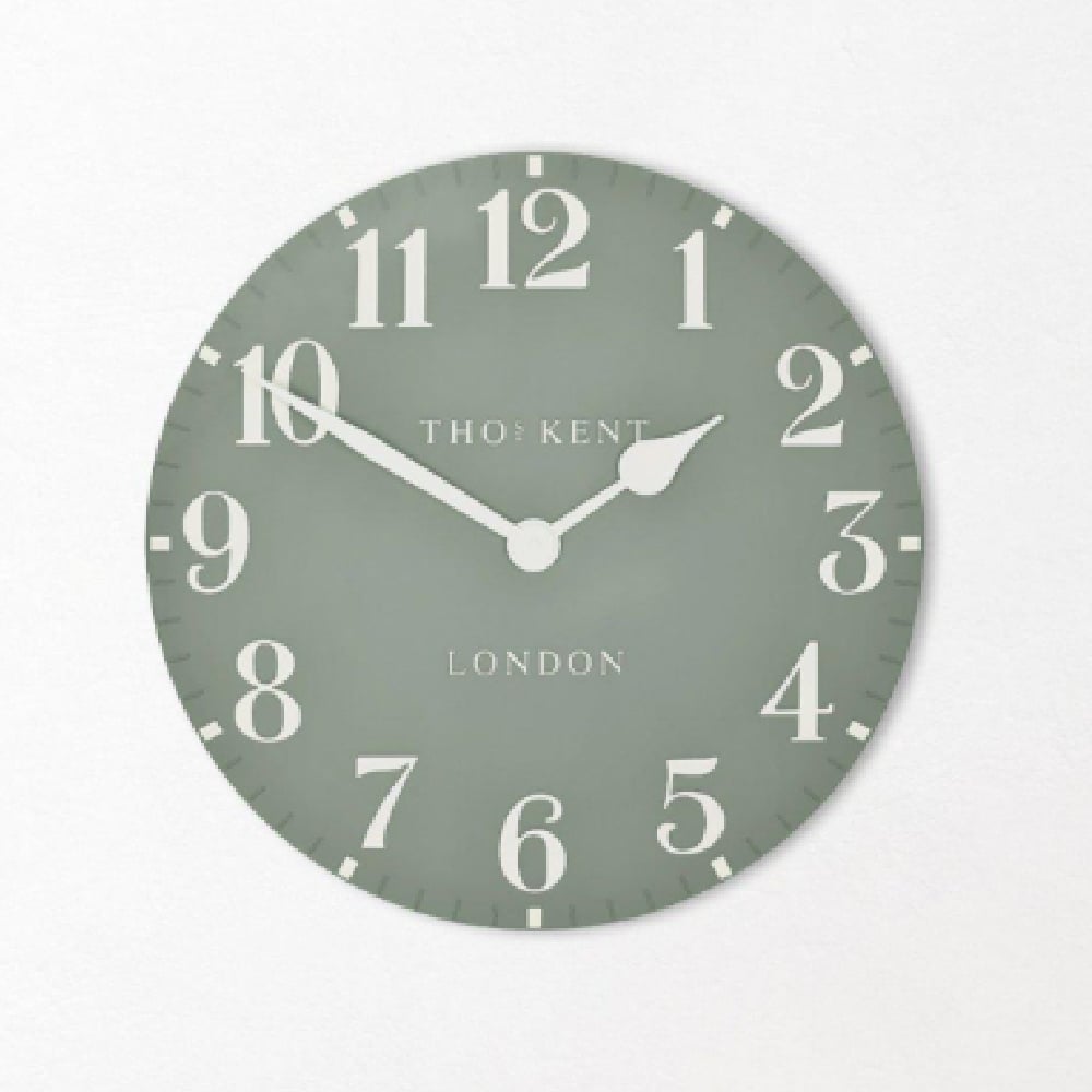 Chantilly Large Metal Mantel Clock In Seagrass