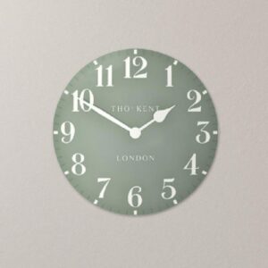 Chantilly Medium Metal Mantel Clock In Seagrass