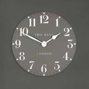 Chantilly Medium Metal Mantel Clock In Dolphine